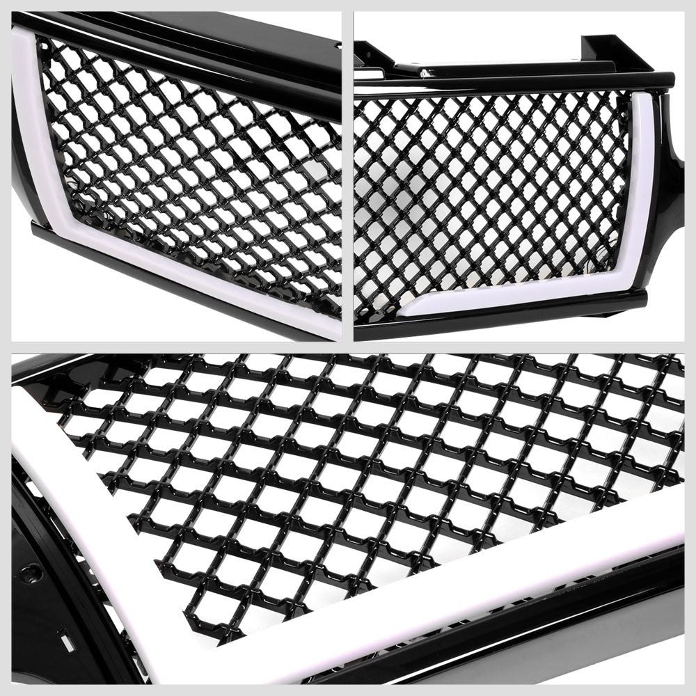 00-06 Suburban 1500 Glossy Black Mesh w/LED  Front Grille
