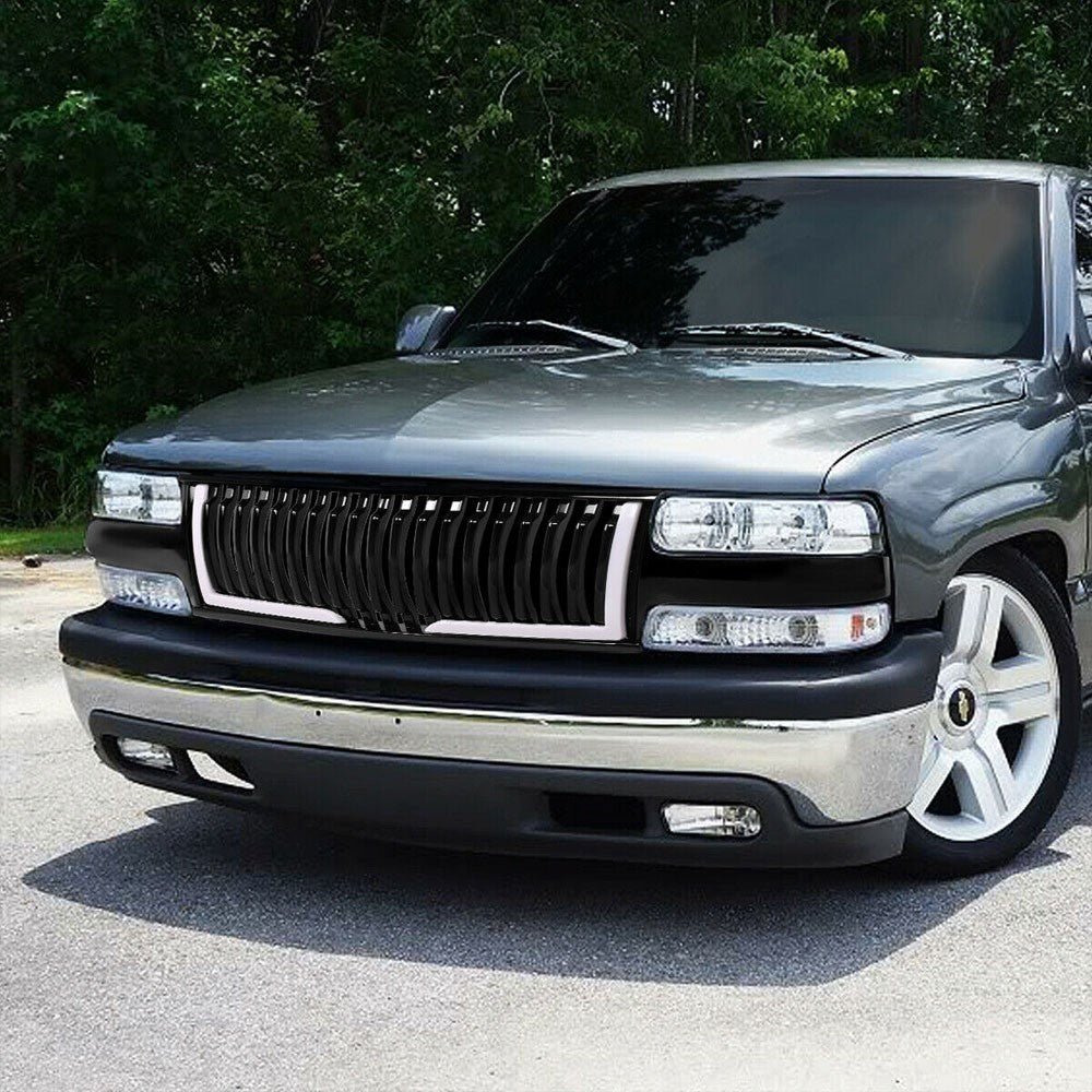 00-06 Suburban 1500 Glossy Black Vertical LED  Front Grille