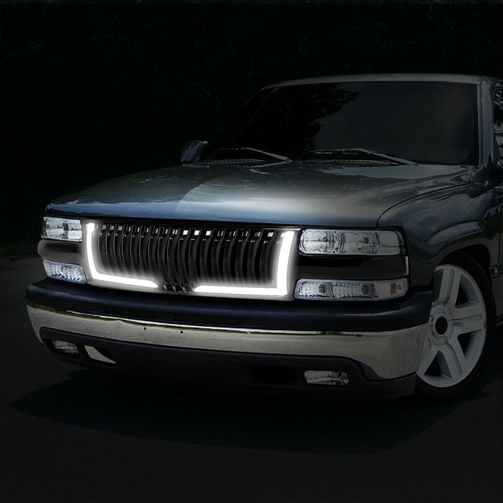 00-06 Suburban 1500 Glossy Black Vertical LED  Front Grille