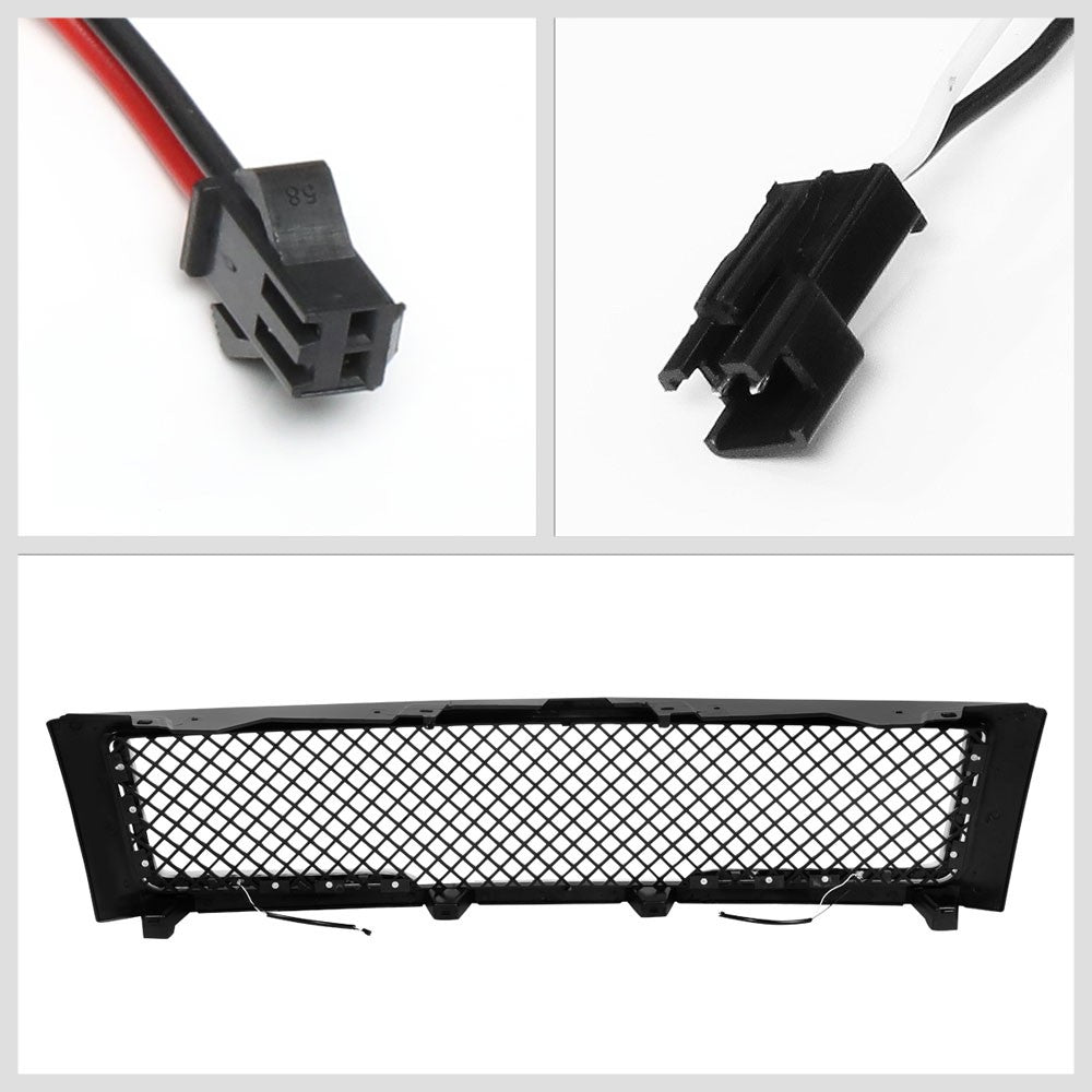 07-13 Silverado 1500 Glossy Black Mesh w/LED  Front Grille