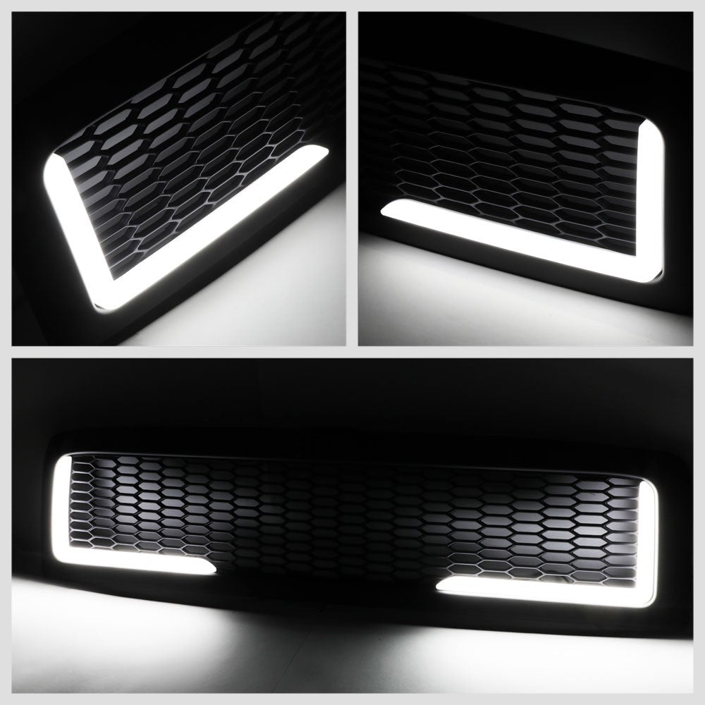 94-02 Ram 2500 Glossy Black Mesh w/LED  Front Grille