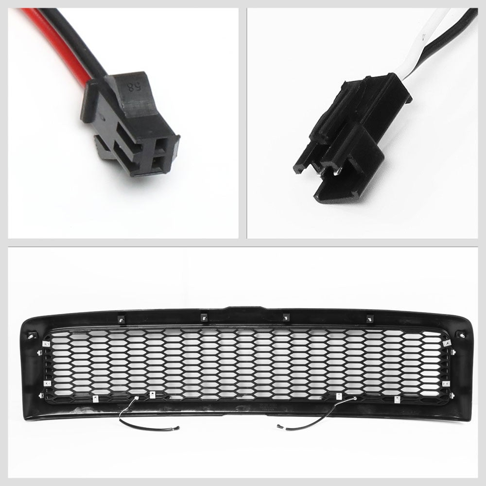 94-02 Ram 2500 Glossy Black Mesh w/LED  Front Grille
