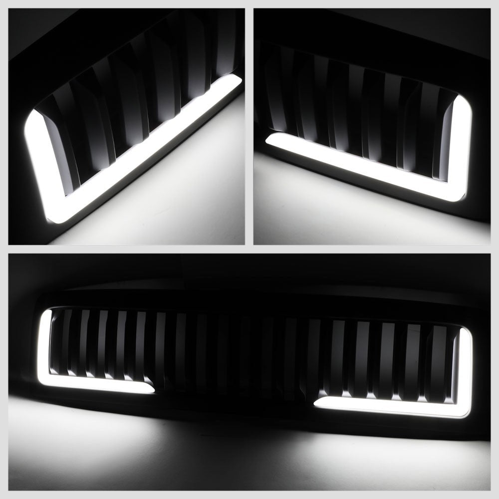 94-02 Ram 2500 Glossy Black Vertical w/LED  Front Grille