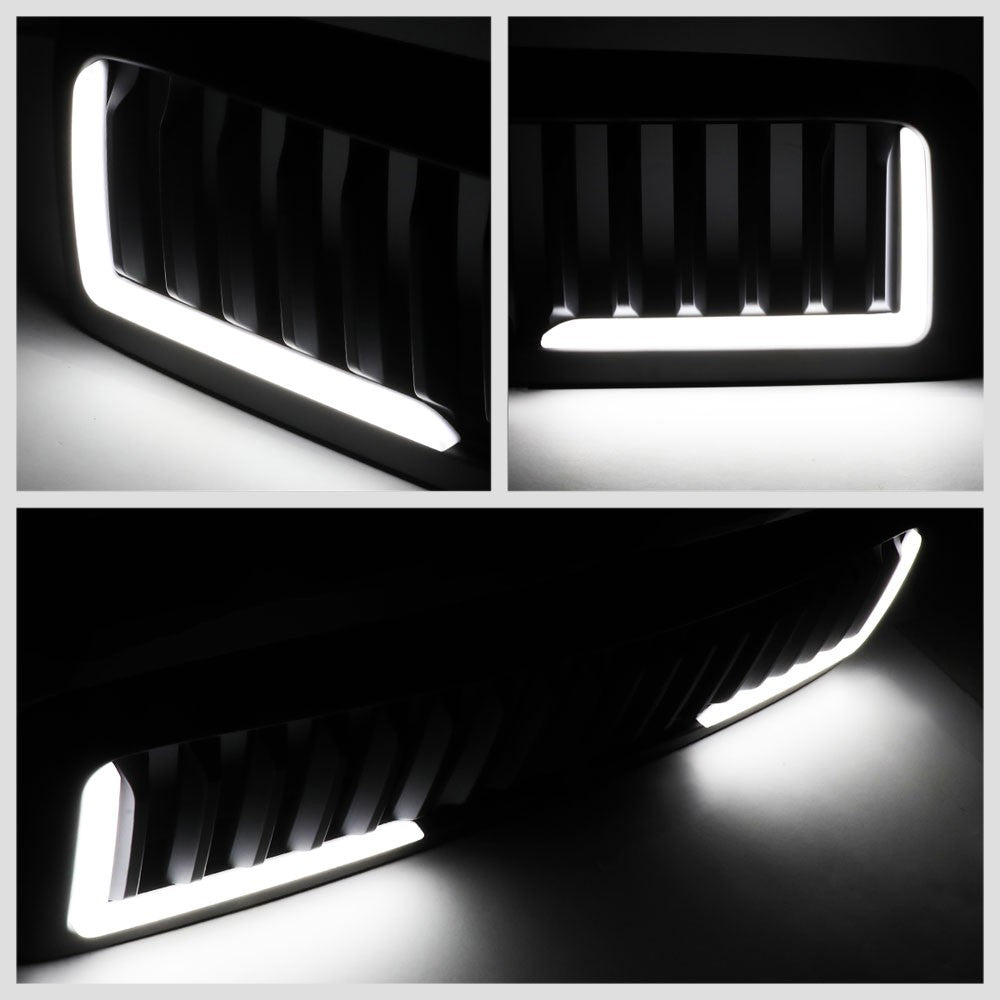 94-02 Ram 2500 Glossy Black Vertical w/LED  Front Grille