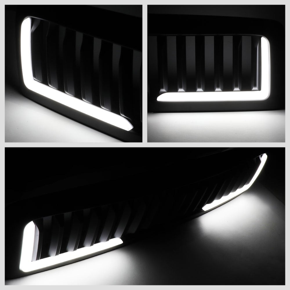 94-02 Ram 2500 Matte Black Vertical w/LED  Front Grille