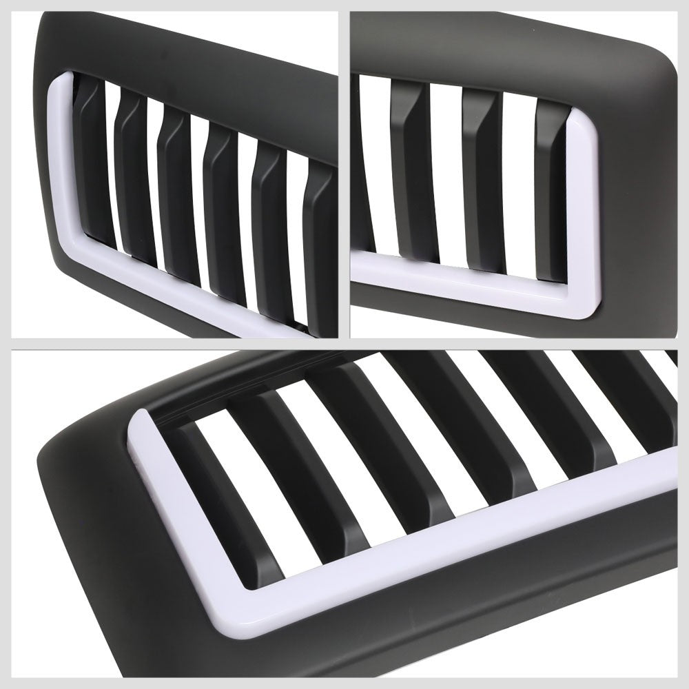 94-02 Ram 2500 Matte Black Vertical w/LED  Front Grille