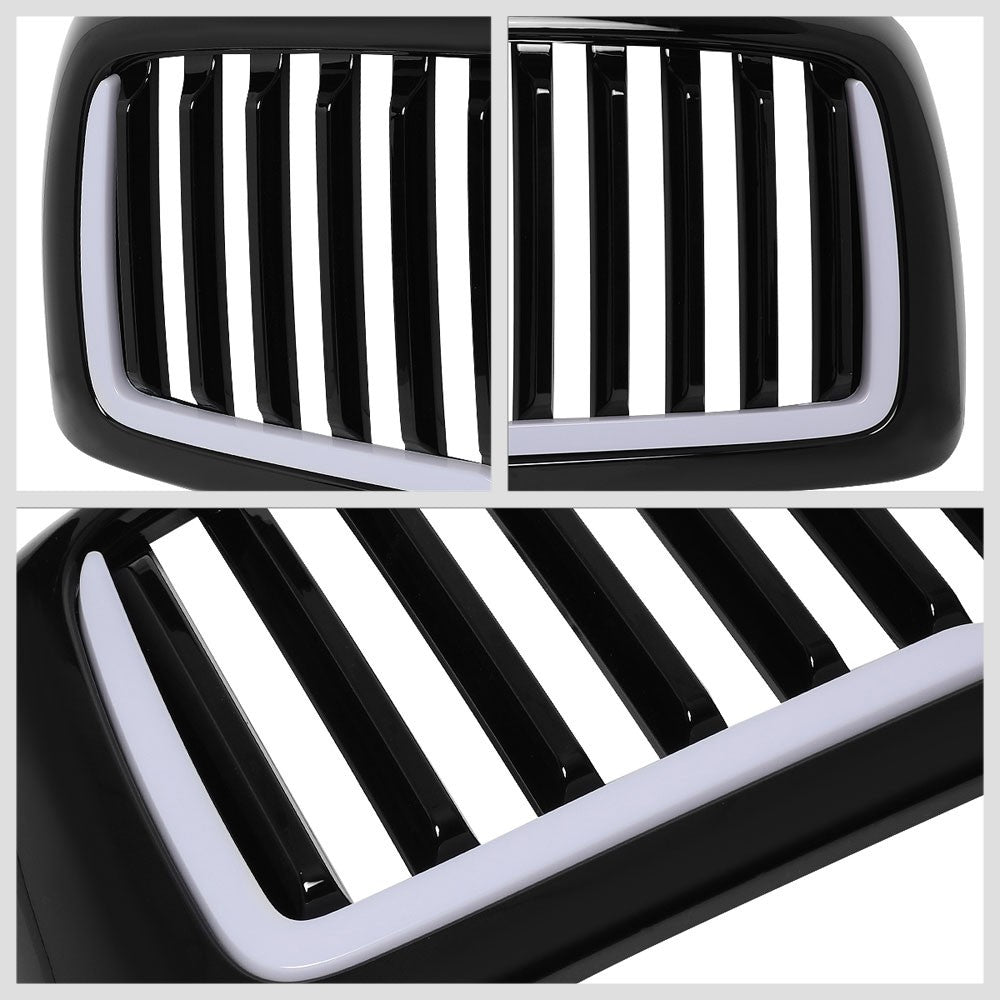 03-05 Ram 3500 Glossy Black Vertical w/LED  Front Grille