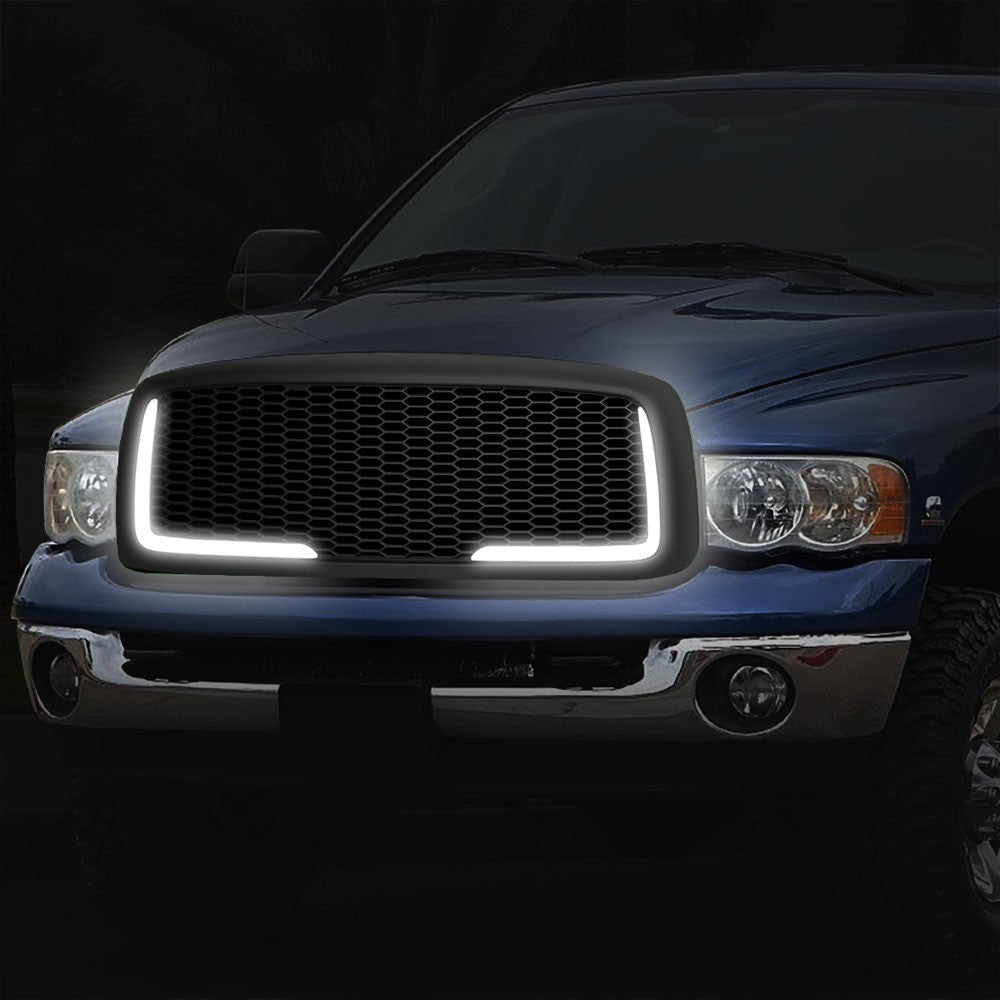 03-05 Ram 3500 Matte Black Mesh w/LED  Front Grille