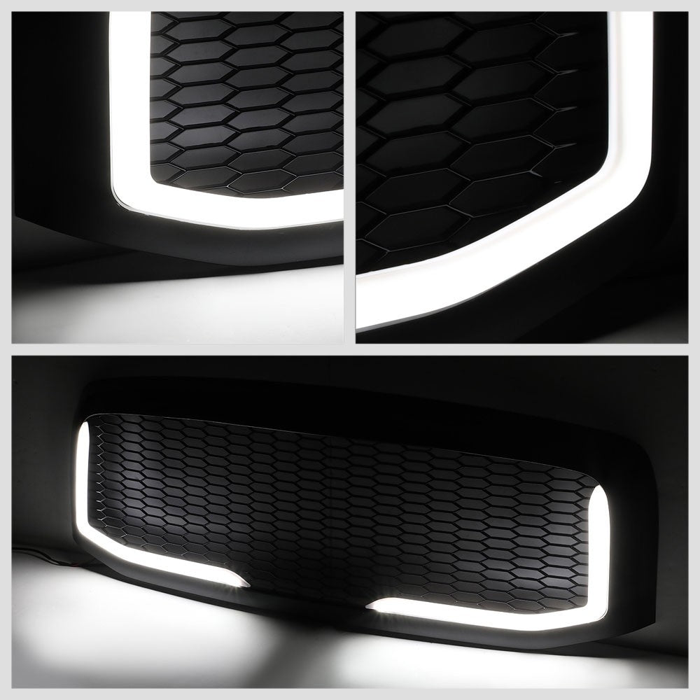 06-08 Ram 1500 Glossy Black Mesh w/LED  Front Grille