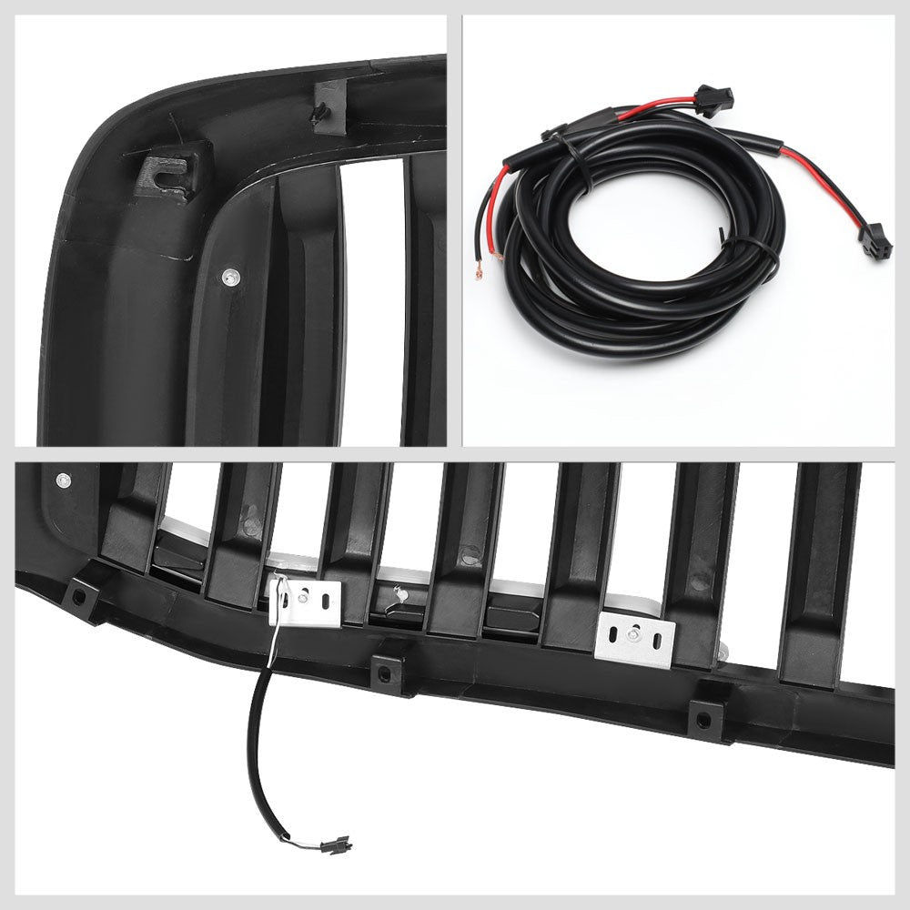 06-08 Ram 1500 Glossy Black Vertical w/LED  Front Grille