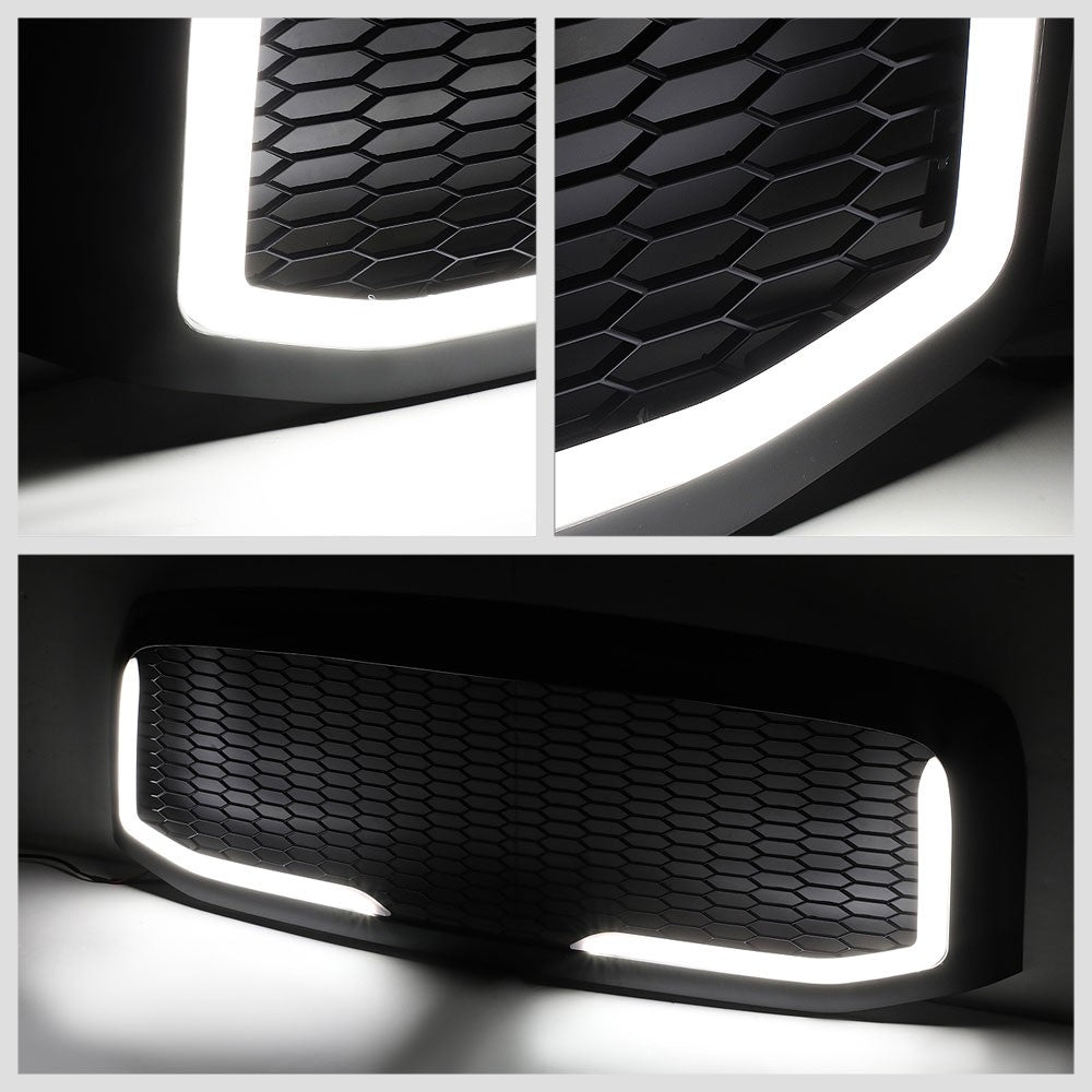 06-08 Ram 1500 Matte Black Mesh w/LED  Front Grille