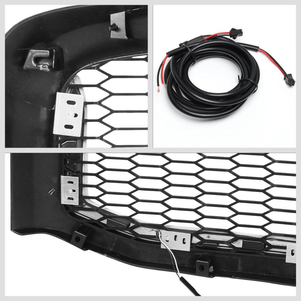 06-08 Ram 1500 Matte Black Mesh w/LED  Front Grille