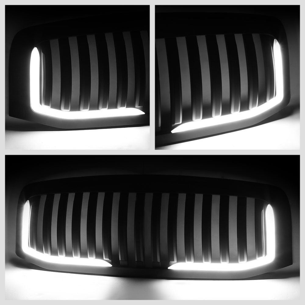 06-08 Ram 1500 Matte Black Vertical w/LED  Front Grille