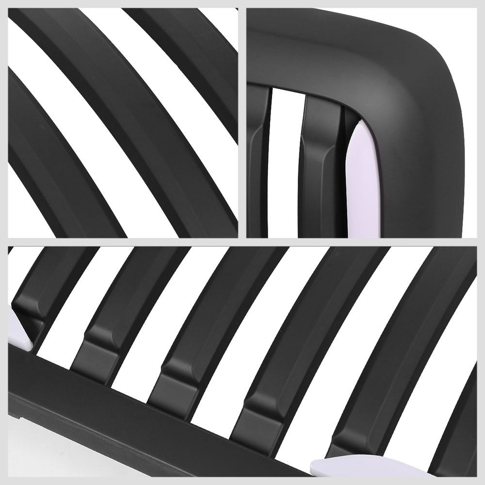 06-08 Ram 1500 Matte Black Vertical w/LED  Front Grille