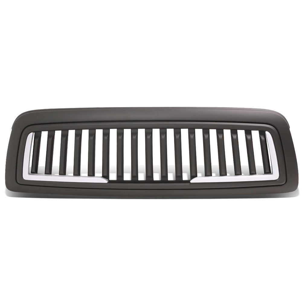 Black Matte Badgeless Vertical Slat Style Front Grille w/LED For 11-12 Ram 1500 BFC-FGR-008-T9