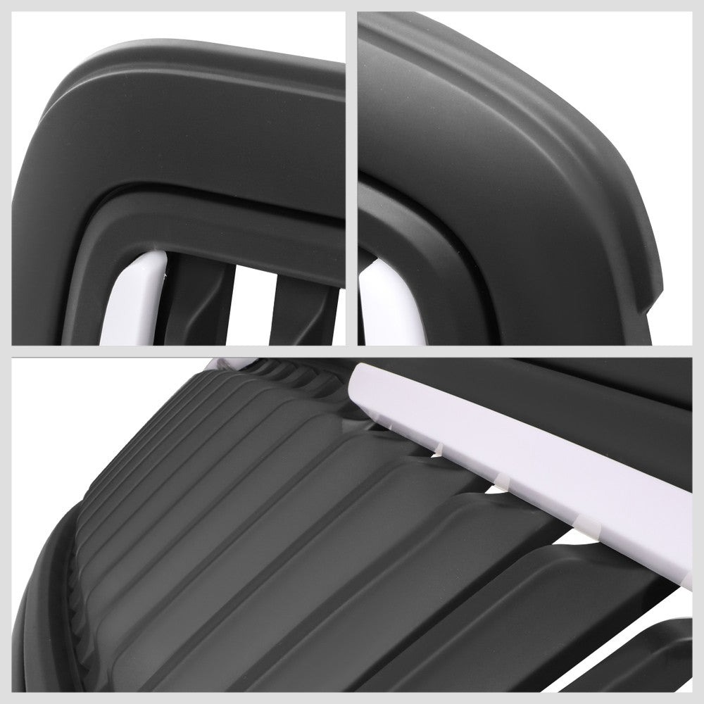 Black Matte Badgeless Vertical Slat Style Front Grille w/LED For 11-12 Ram 1500