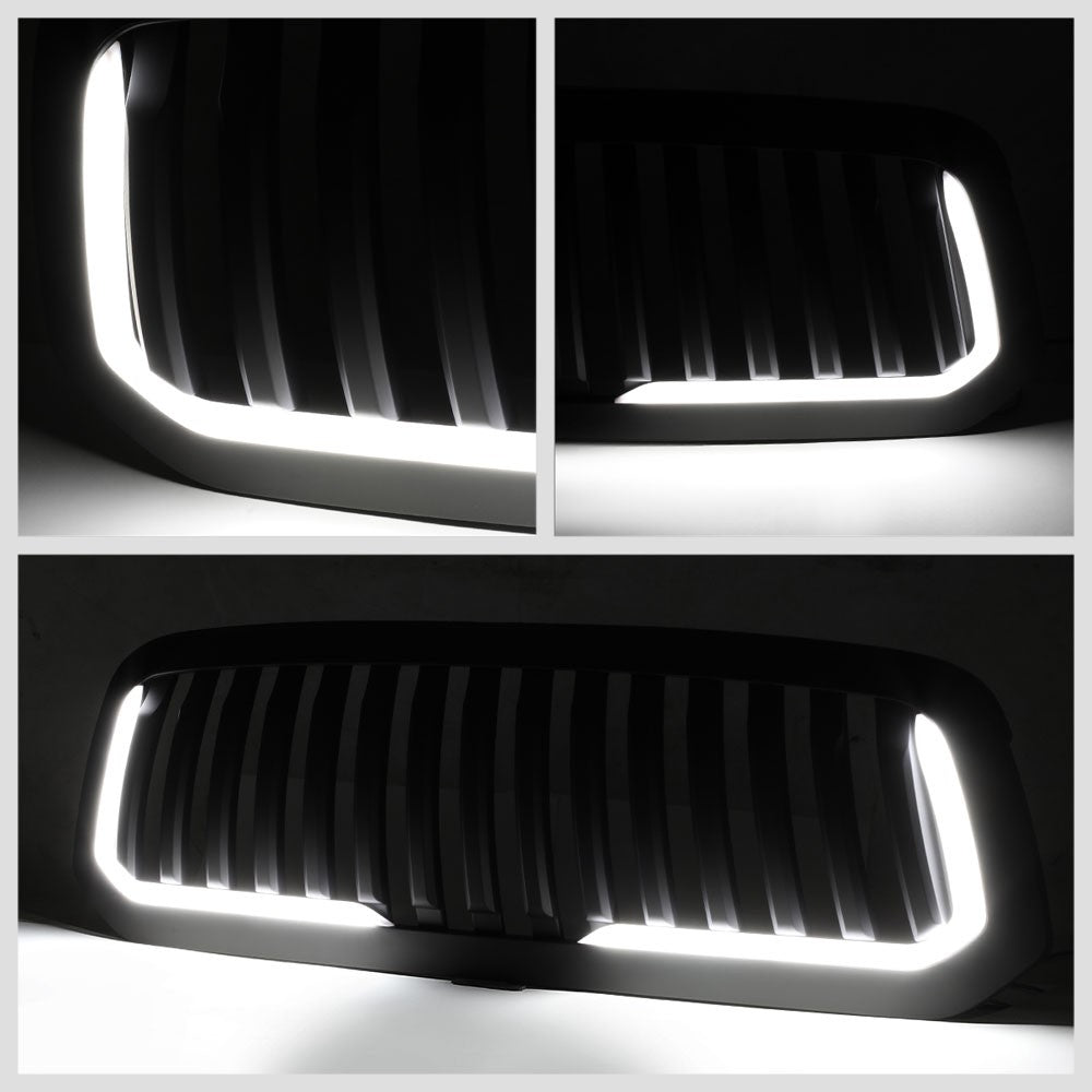 13-18 RAM 1500 Matte Black Vertical w/LED  Front Grille