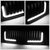 Black Glossy Badgeless Vertical Slat Style Front Grille w/LED For 09-14 F-150