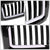 Black Glossy Badgeless Vertical Slat Style Front Grille w/LED For 09-14 F-150