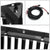 Black Glossy Badgeless Vertical Slat Style Front Grille w/LED For 09-14 F-150