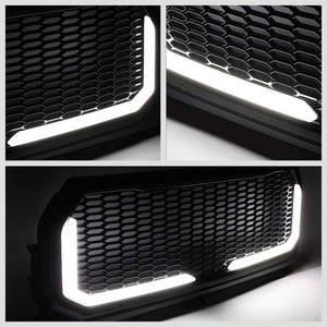 glossy-black-badgeless-honeycomb-mesh-front-grille-led-bar-for-15-17-ford-f-150
