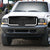 99-04 F-250 Super Duty Glossy Black Mesh w/LED  Front Grille