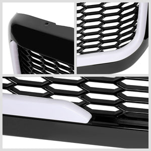 Glossy Black Mesh Style w/LED DRL Front Grille 99-04 F-250 Super