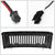 Black Matte Badgeless Vertical Slat Style Front Grille w/LED For 08-10 F-250 SD