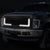 Black Matte Badgeless Vertical Slat Style Front Grille w/LED For 08-10 F-250 SD