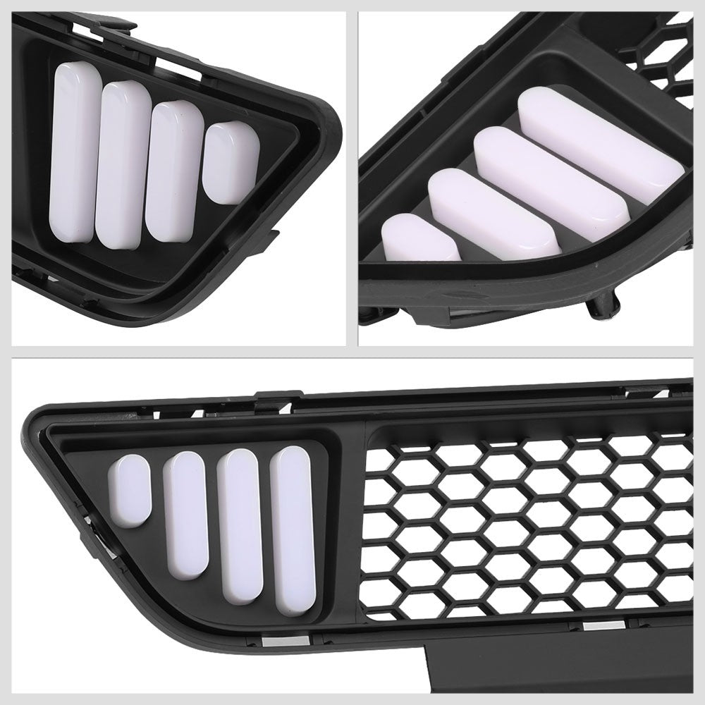 15-17 Ford Mustang Black Mesh LED Front Lower Grille
