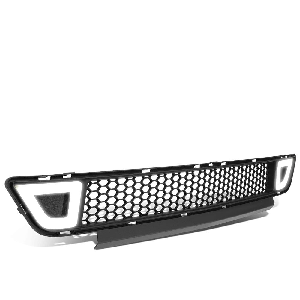 15-17 Ford Mustang Black Mesh Ring LED Front Lower Grille