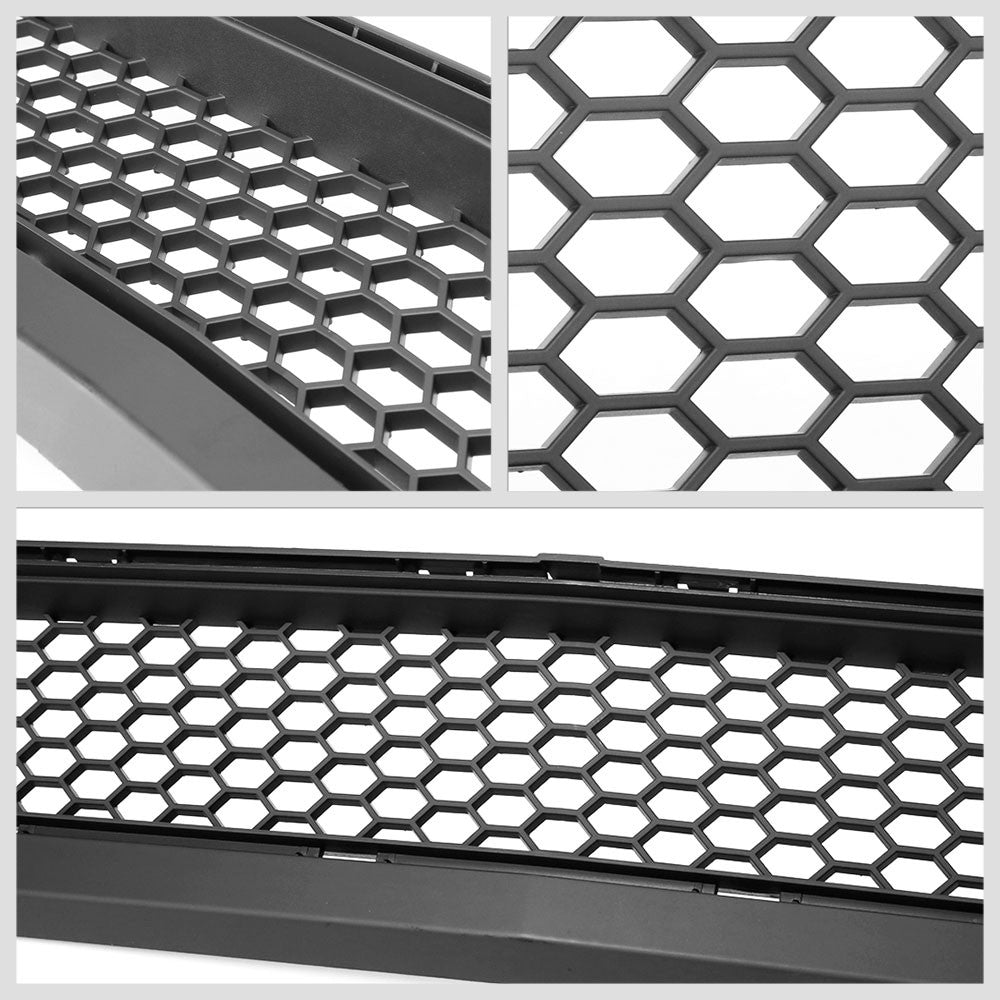 15-17 Ford Mustang Black Mesh Ring LED Front Lower Grille