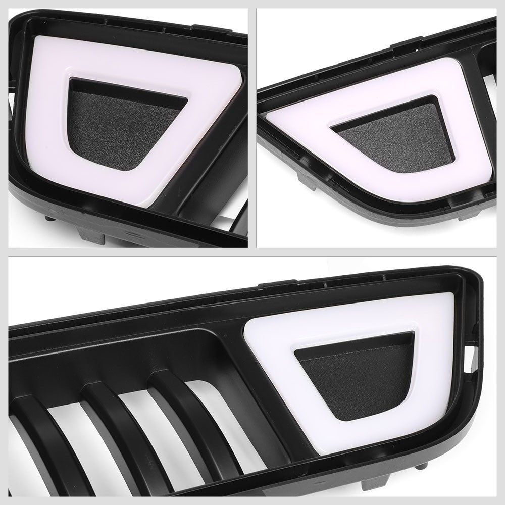 15-17 Mustang Black Vertical Ring LED Front Lower Grille