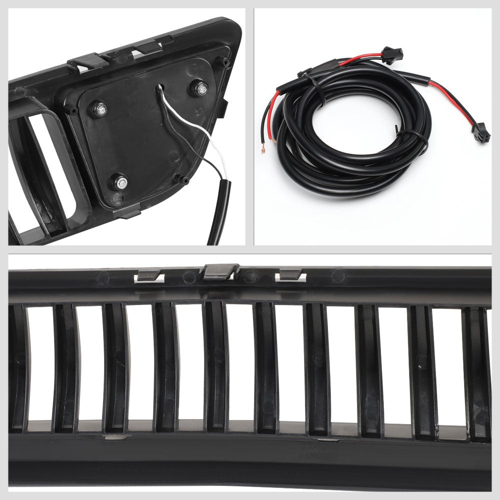 15-17 Mustang Black Vertical Ring LED Front Lower Grille