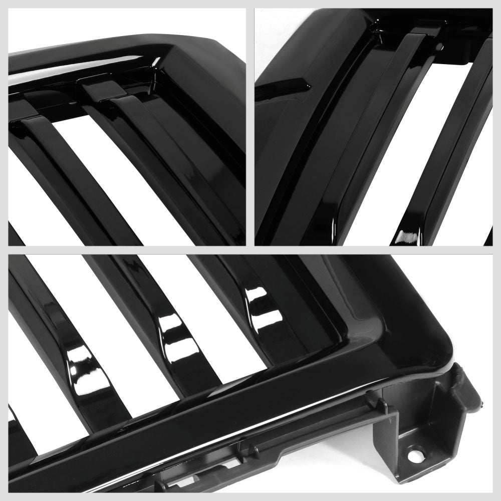 Black Glossy Vertical Slat Front Grille 14-15 Chevrolet Silverado 1500 BFC-FGR-1-OH-004-T3