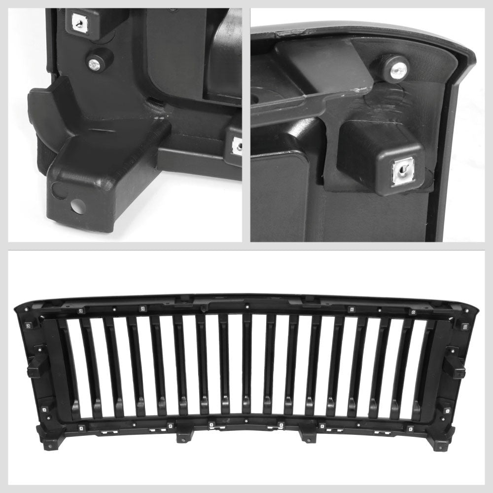 Black Glossy Vertical Slat Front Grille 14-15 Chevrolet Silverado 1500 BFC-FGR-1-OH-004-T3