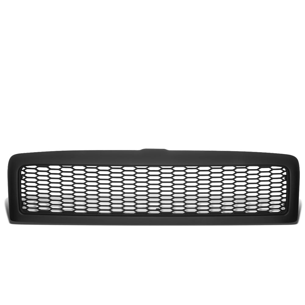Black Matte Honeycomb Mesh Front Grille 94-02 Dodge Ram 1500 2500 3500 BFC-FGR-1-OH-005-MBK-1