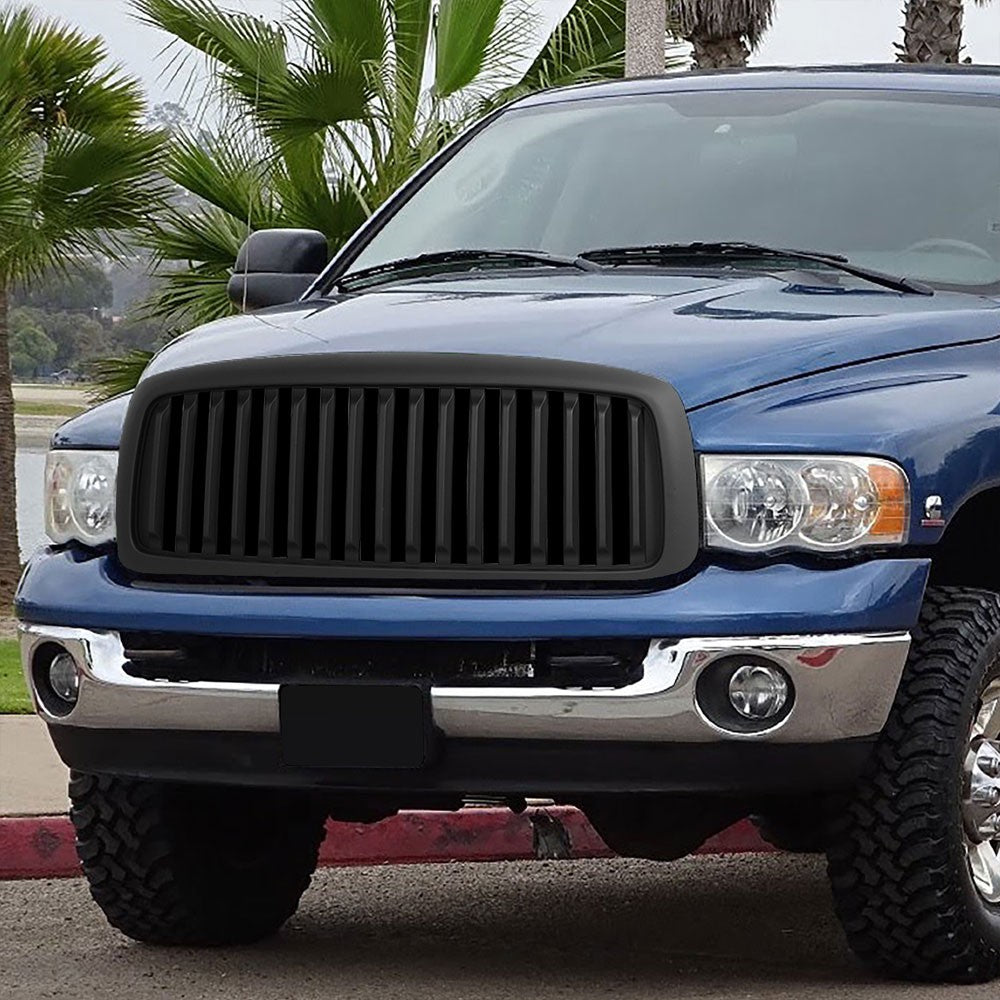 03-05 Ram 2500 Matte Black Vertical w/LED  Front Grille