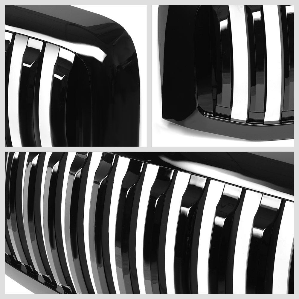 06-09 Ram 3500 Glossy Black Vertical Style Front Grille