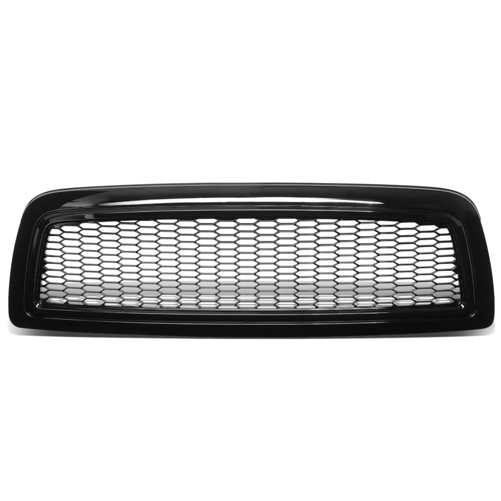 Black Glossy Badgeless Vertical Slat Style Front Grille For 09-10 Dodge Ram 1500 BFC-FGR-008-T1