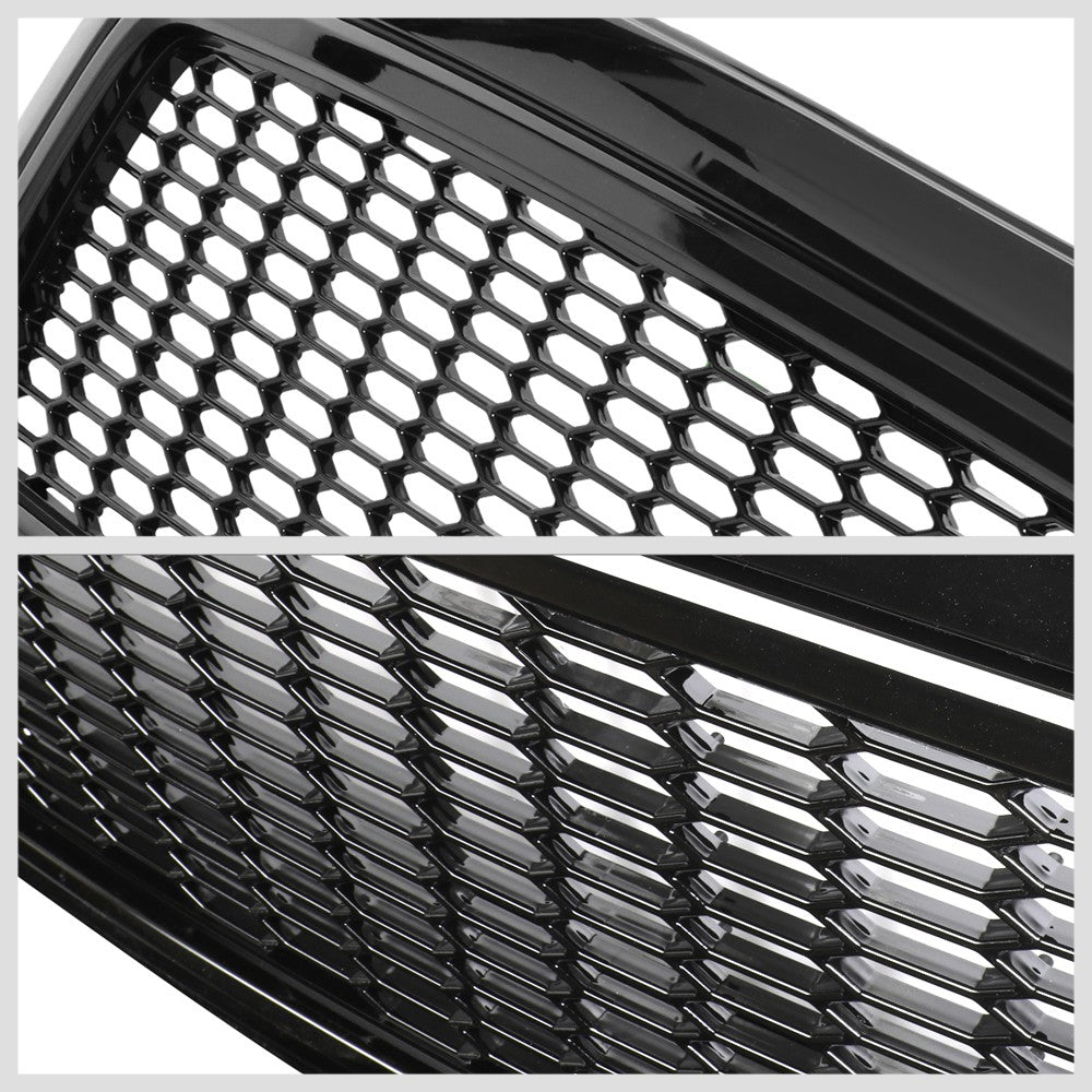 Black Glossy Badgeless Vertical Slat Style Front Grille For 09-10 Dodge Ram 1500