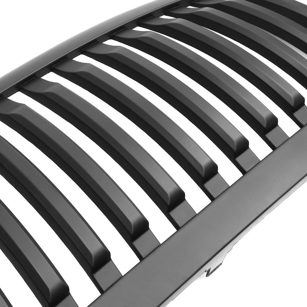 Black Matte Badgeless Vertical Slat Style Front Grille For 13-18 Ram 1500