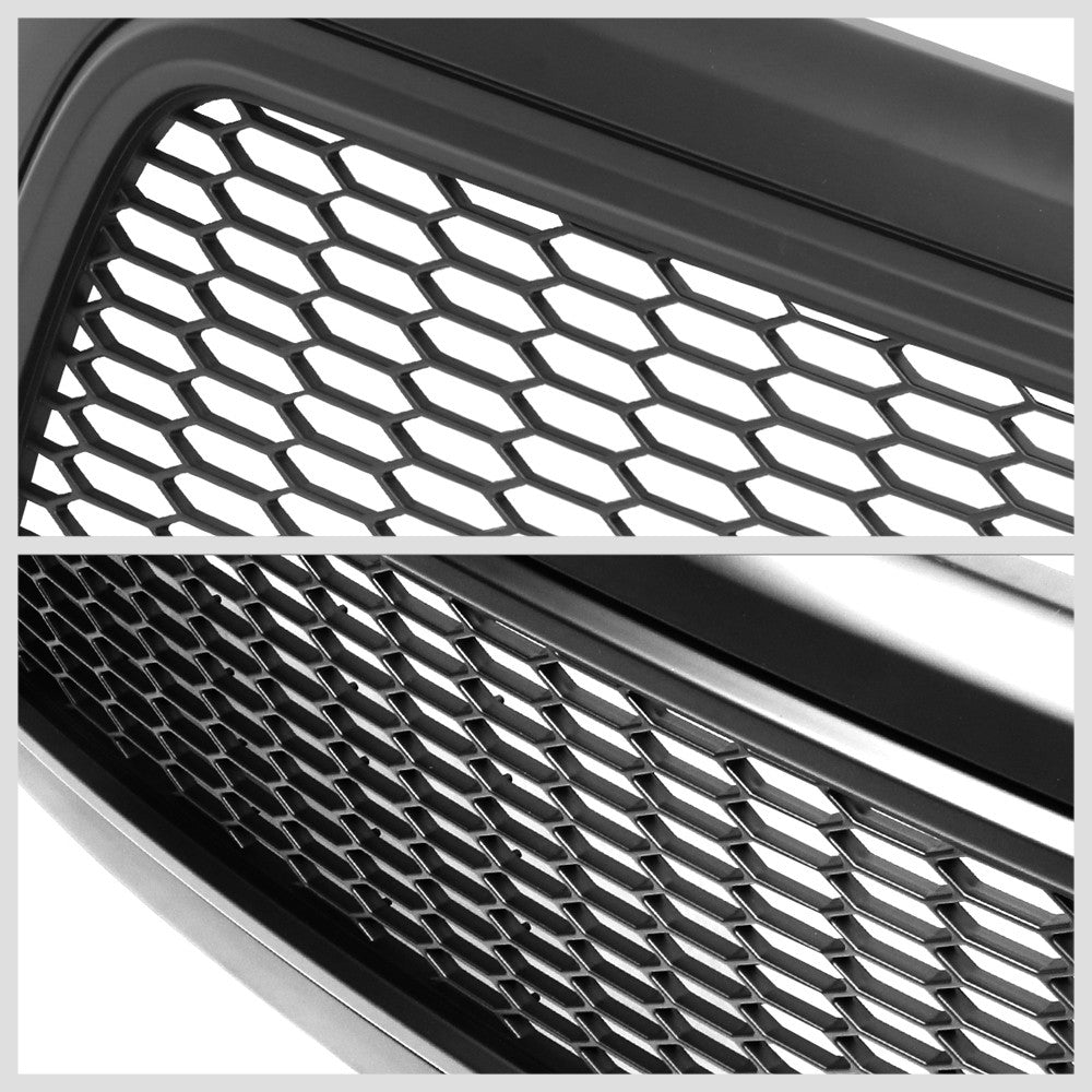 Black Matte Badgeless Vertical Slat Style Front Grille For 10-18 Ram 2500/3500