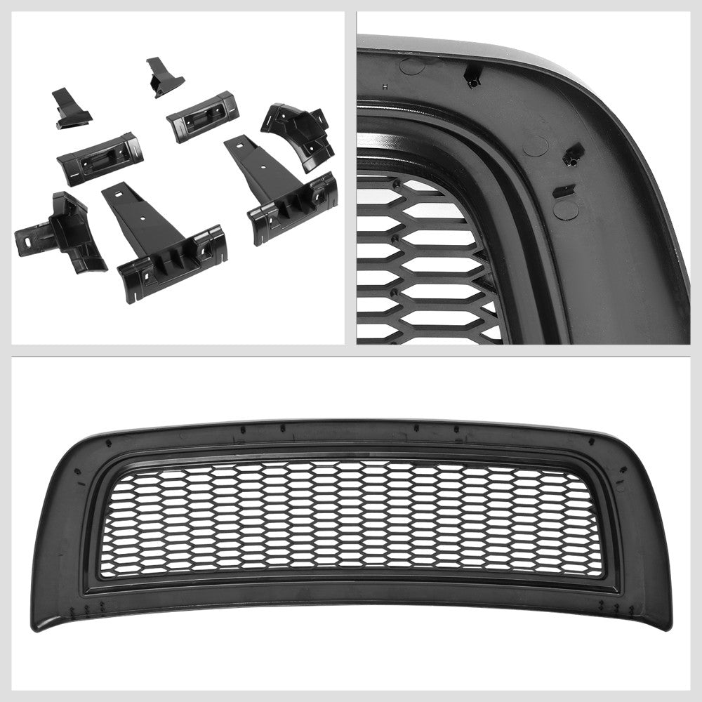 Black Matte Badgeless Vertical Slat Style Front Grille For 10-18 Ram 2500/3500