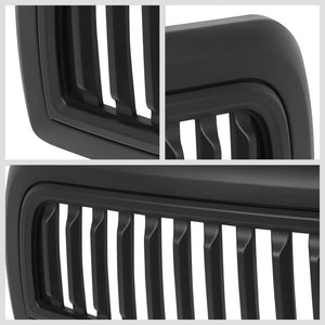 Black Matte Badgeless Vertical Slat Style Front Grille For 10-18 Ram 2500