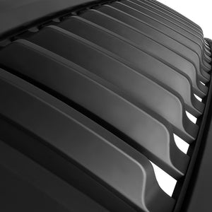 Black Matte Badgeless Vertical Slat Style Front Grille For 09-14 Ford F-150
