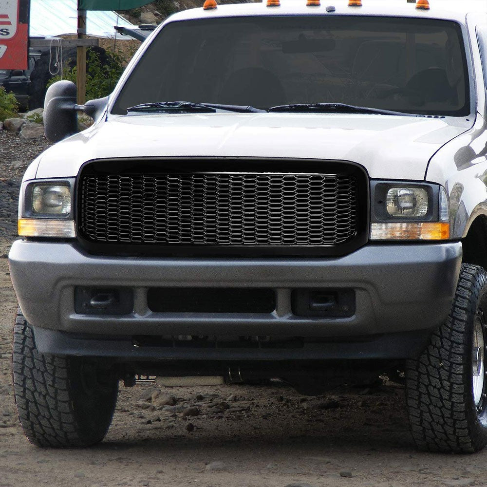 glossy-black-badgeless-honeycomb-mesh-front-grille-for-99-04-f-series-sd-pickup