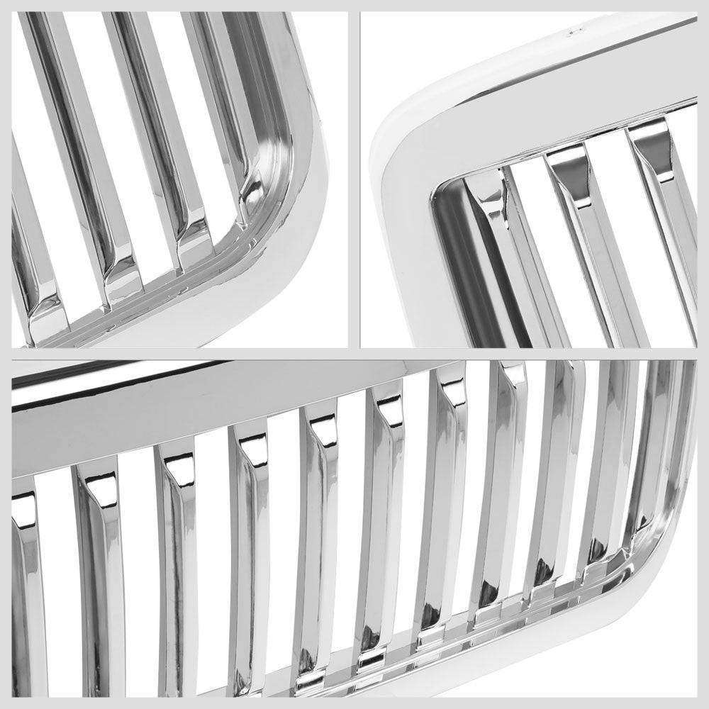 99-04 F-250 Super Duty Polished Chrome Vertical Front Grille