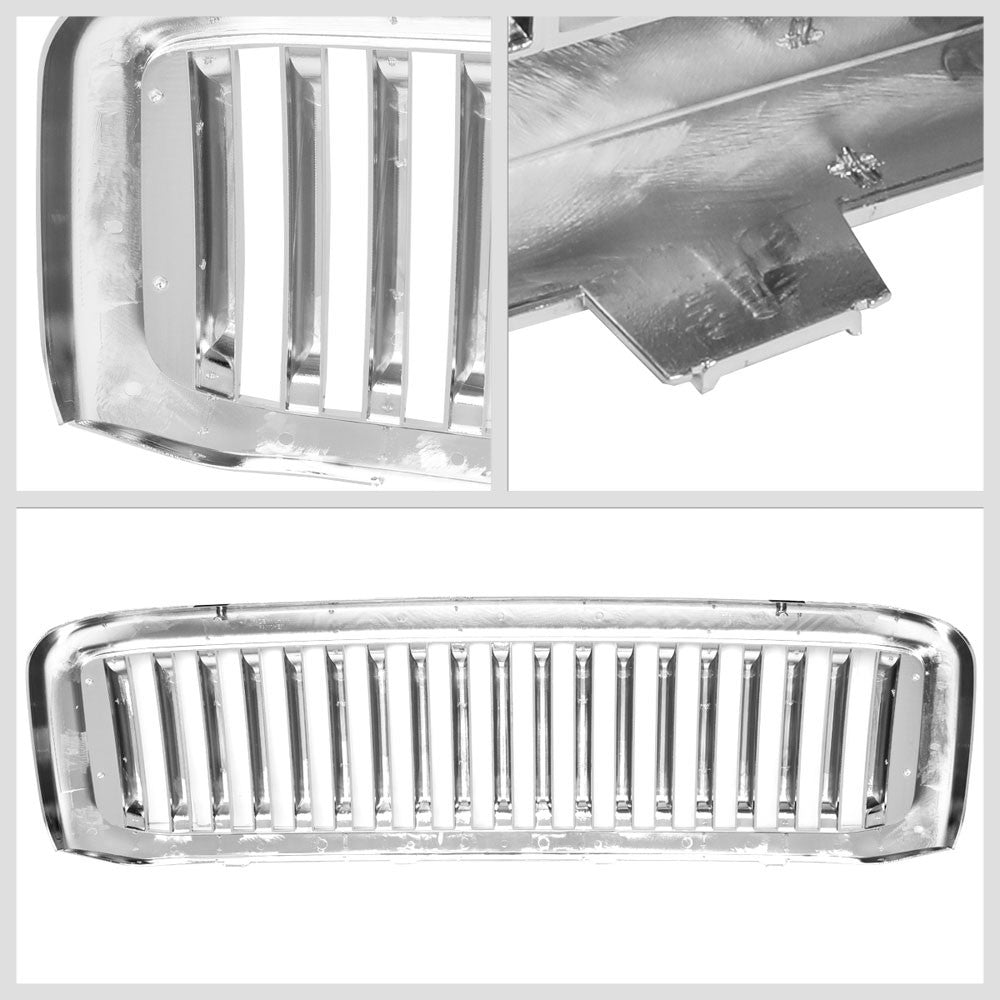 99-04 F-250 Super Duty Polished Chrome Vertical Front Grille