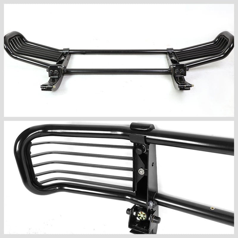 Black Mild Steel Full Front Grille Guard For 99-12 Mercedes-Benz G500 Base V8-Grille Guards & Bull Bars-BuildFastCar-BFC-GRGD-MBENZ99G500-BK